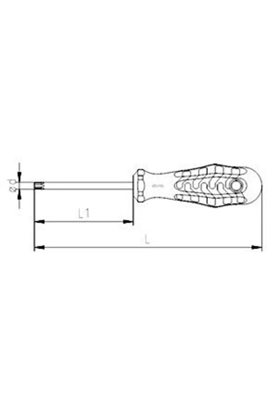 İzeltaş 4776180010 Delikli Torx Uçlu Tornavida Tr10