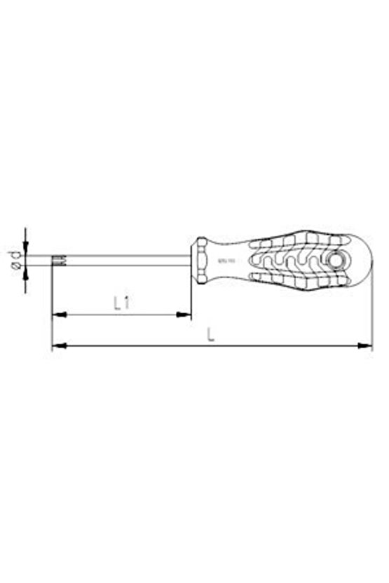İzeltaş 4775180015 Torx Uçlu Tornavida T15