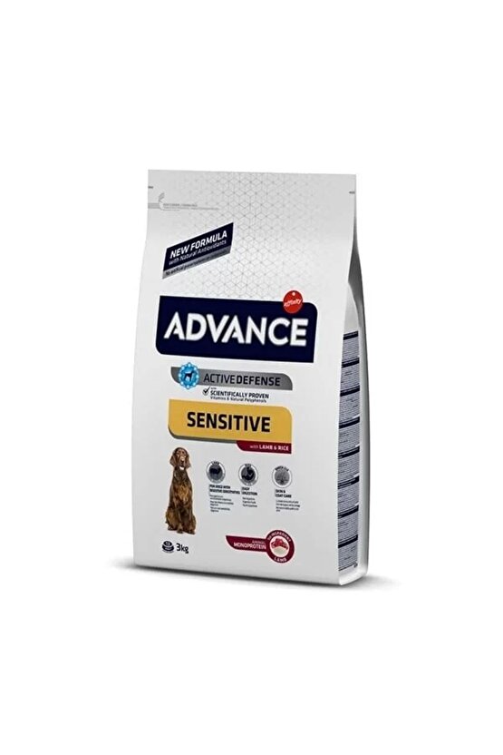 Sensitive Kuzu Etli Hassas Yetişkin Köpek Maması 3 Kg