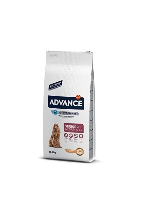 Senior Medium Tavuklu Orta Irk Yaşlı Köpek Maması 12 Kg