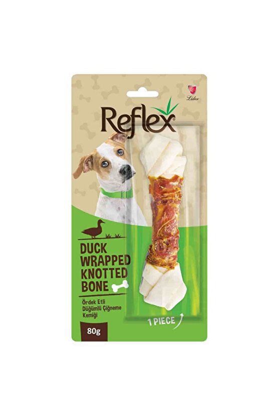 Ördek Etli Düğümlü Köpek Çiğneme Kemiği 80gr