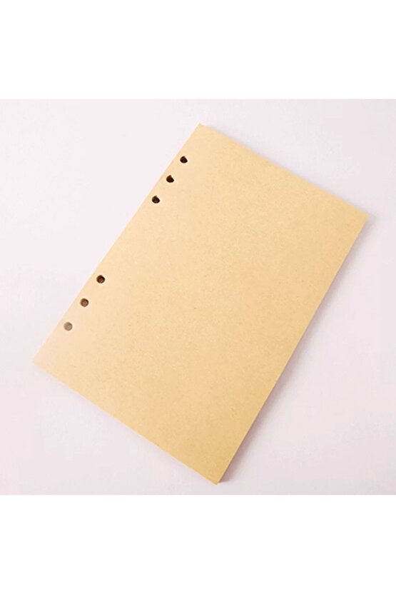 Yaprak Desenli Çizgisiz Deri Defter