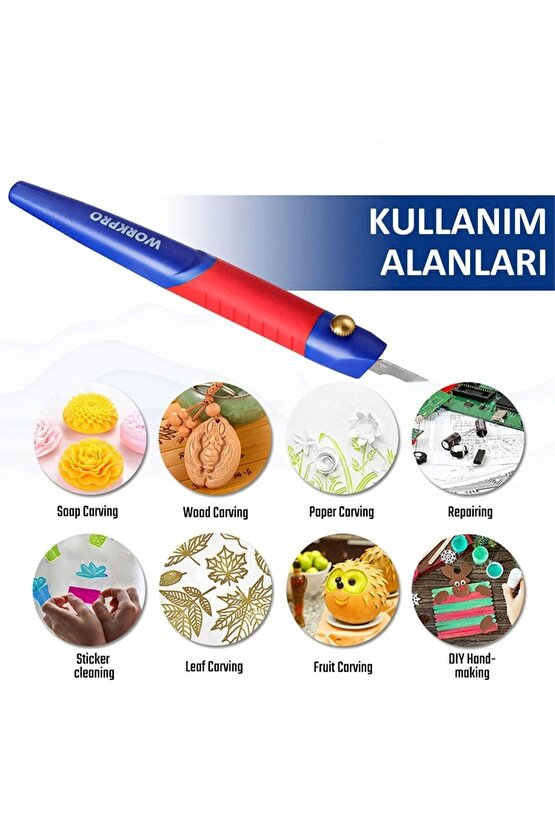 Wp219005 14 Parça Profesyonel Hobi Maket Bıçağı Seti