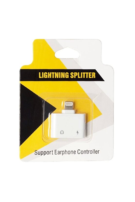 Iphone Şarj Ve Kulaklık Çoklayıcı Çevirici Adaptör Jack (4767)