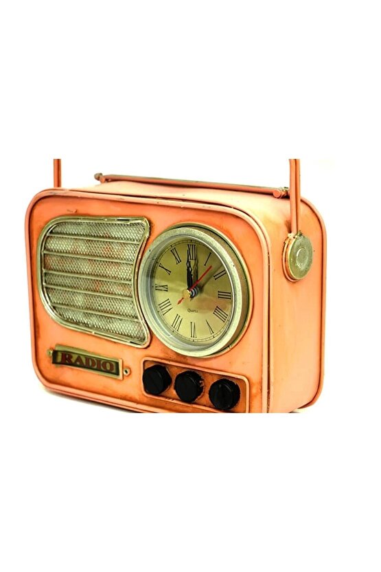 Dekoratif Metal Radyo Saat