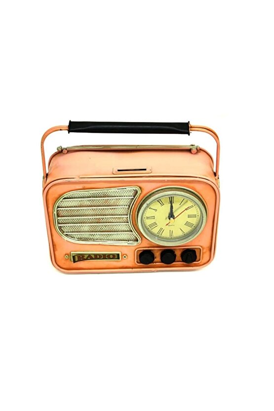 Dekoratif Metal Radyo Saat
