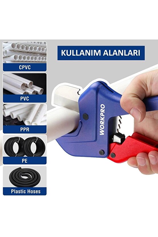 Wp301007 60.5Mm Profesyonel Pprc Plastik Boru Kesme Makası