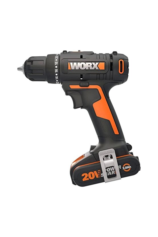 Wx100 20volt2.0ah. Li-ion Tek Akülü Profesyonel Şarjlı Matkap