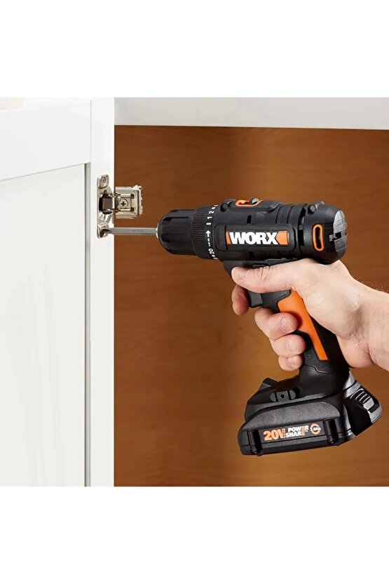 Wx100 20volt2.0ah. Li-ion Tek Akülü Profesyonel Şarjlı Matkap