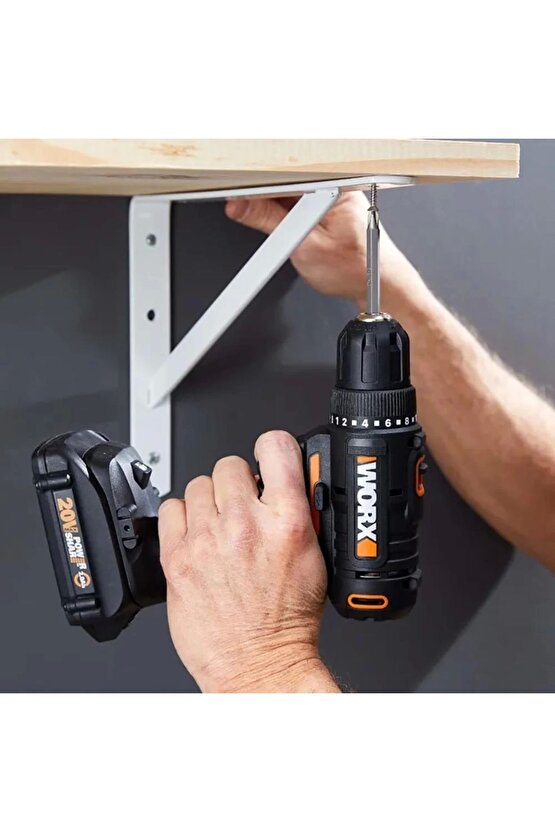 Wx100 20volt2.0ah. Li-ion Tek Akülü Profesyonel Şarjlı Matkap