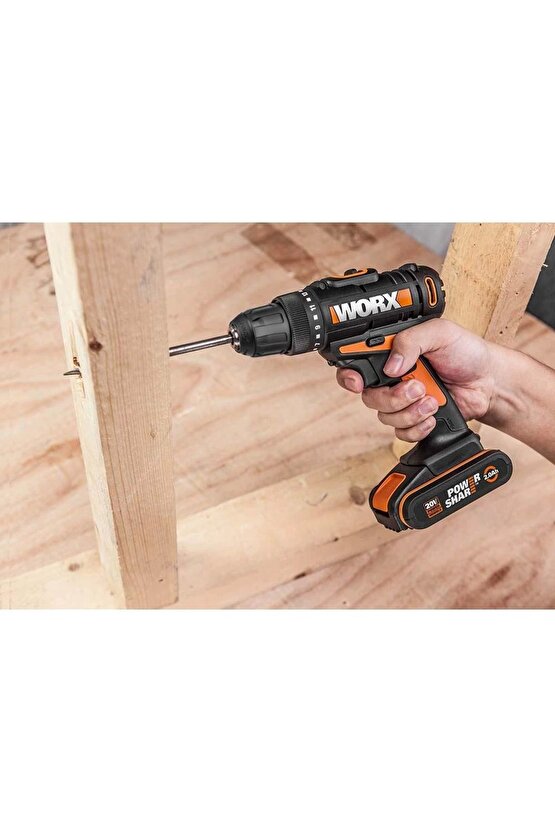 Wx100 20volt2.0ah. Li-ion Tek Akülü Profesyonel Şarjlı Matkap