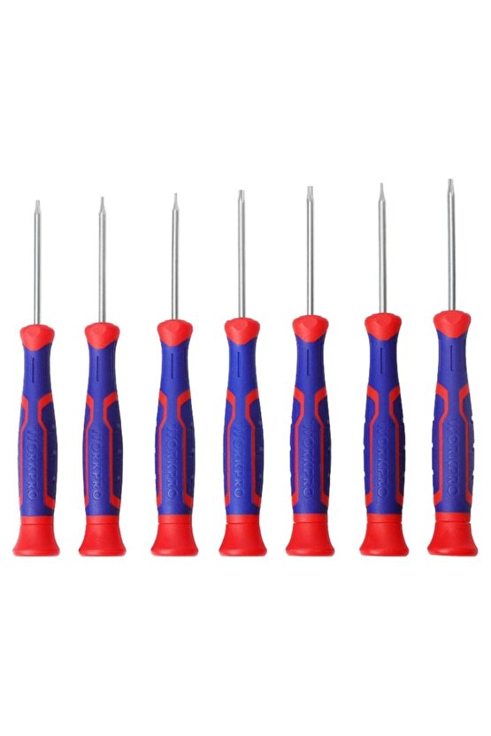 Wp200510 7 Parça Profesyonel Cr-v Manyetik Hassas Torx Tornavida Seti
