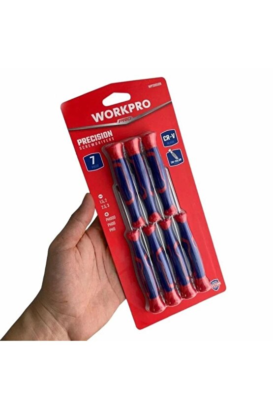 Wp200510 7 Parça Profesyonel Cr-v Manyetik Hassas Torx Tornavida Seti
