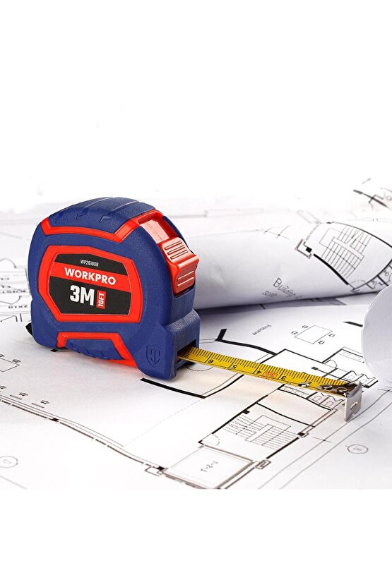 niffaShop Şerit Metre Sarı Çelik Naylon Kaplama WP261008 3Mx16mm10Ft. Yeni nhlshp 1051353