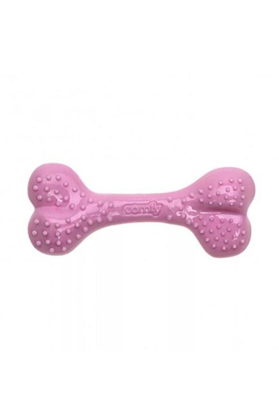 Comfy Toy Kemik Şeklinde Çilek Aromalı Köpek Oyuncağı Pembe 16.5 Cm