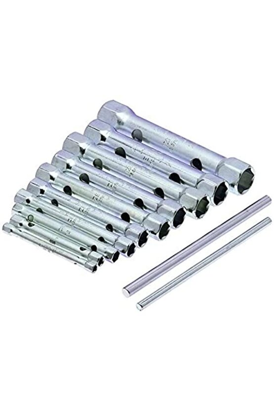 İzeltaş 1800002108 Kovan Anahtar Takımı Iki Ağız (MİL DAHİL) 8 Parça