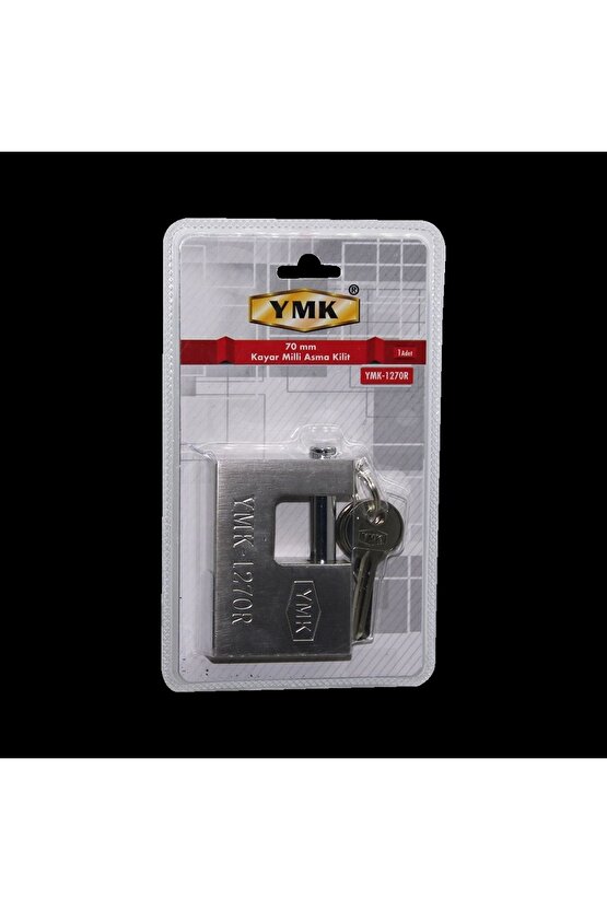 70MM GRİ KAYAR MİLLİ ASMA KİLİT (4767)