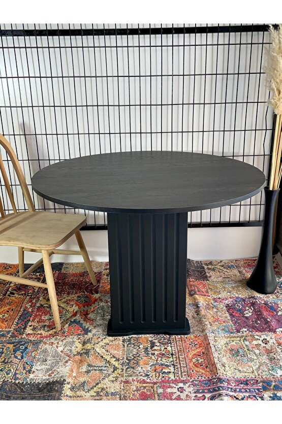 90 cm SİYAH EFES YEMEK MASASI MUTFAK SALON BALKON KAFE MASASI