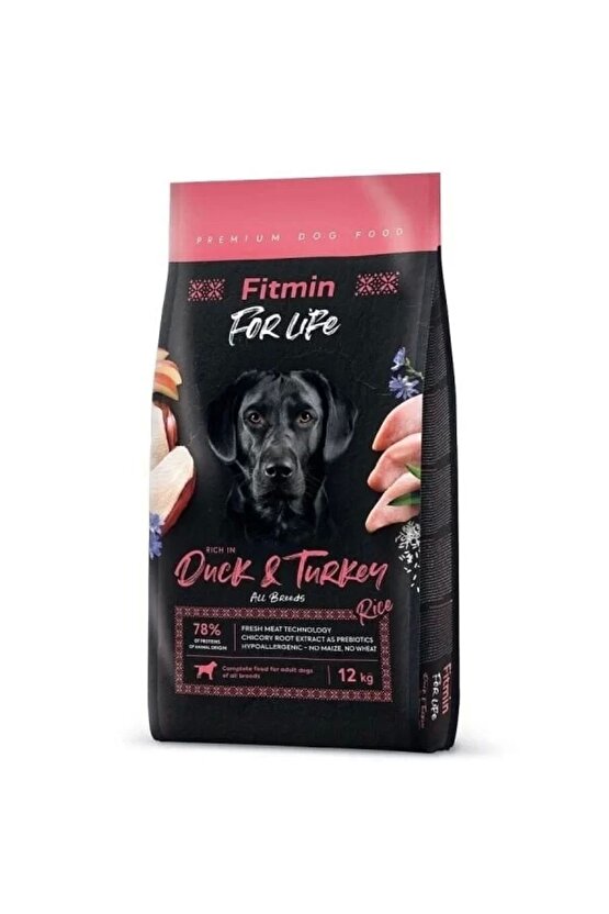 For Life Tüm Irklar Için Ördek Ve Hindi Etli Yetişkin Köpek Maması 12 Kg