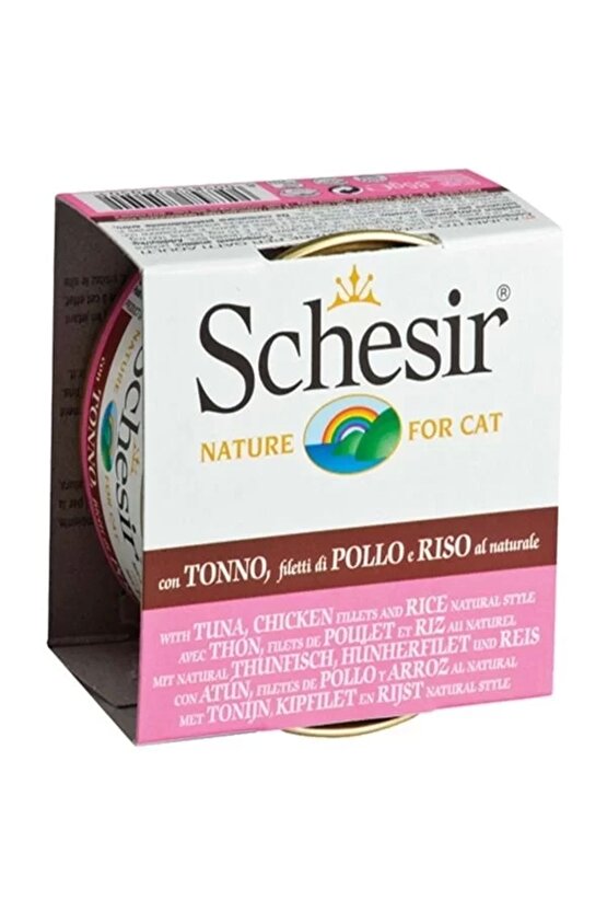 Ton Balıklı Ve Tavuklu Naturel Konserve Kedi Maması 85 gr