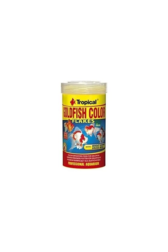Goldfish Colour Flakes Japon Balıkları Için Pul Balık Yemi 100 ml 20 gr