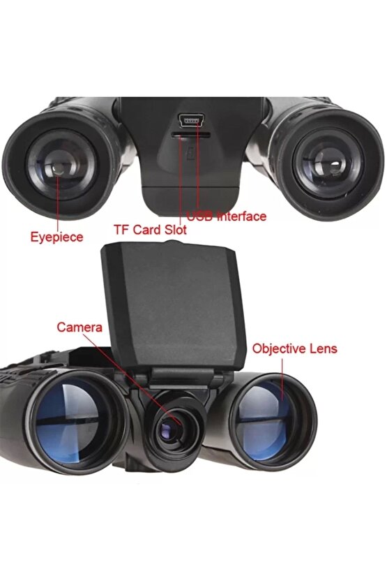12x32 Zoom Dijital Dürbün Teleskop Kamera 5mp Cmos Sensör 2.0 İnc Tft Full Hd 1080 P Dvr Fotoğraf Vi