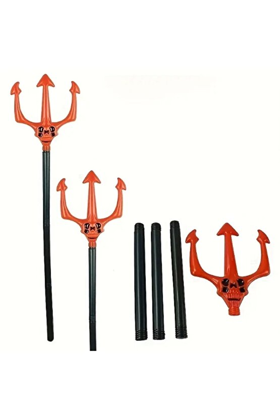 Kırmızı Renk Halloween Cadılar Bayramı Çatal 107 Cm