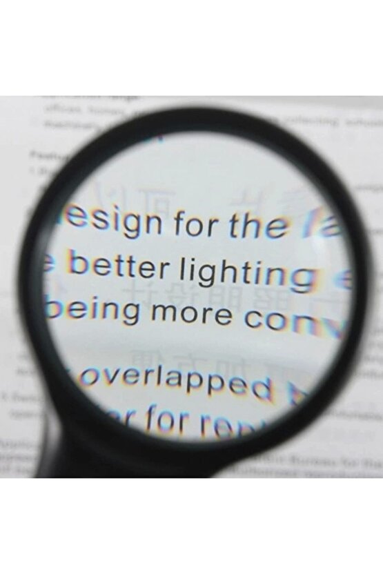 3 Led Işıklı 3x75 Mm 45x22 Mm  El Büyüteç