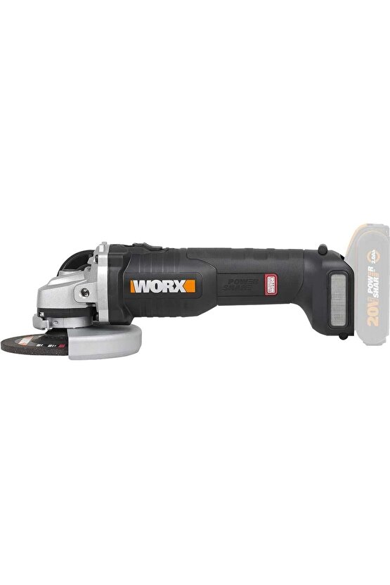 Wx812.9 20volt 125mm Kömürsüz Profesyonel Avuç Taşlama (AKÜ DAHİL DEĞİLDİR)