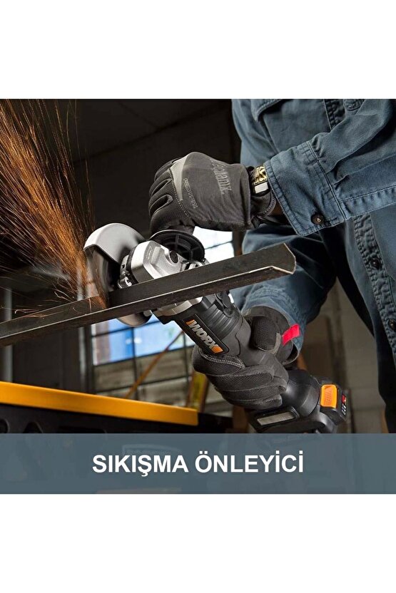 Wx812.9 20volt 125mm Kömürsüz Profesyonel Avuç Taşlama (AKÜ DAHİL DEĞİLDİR)
