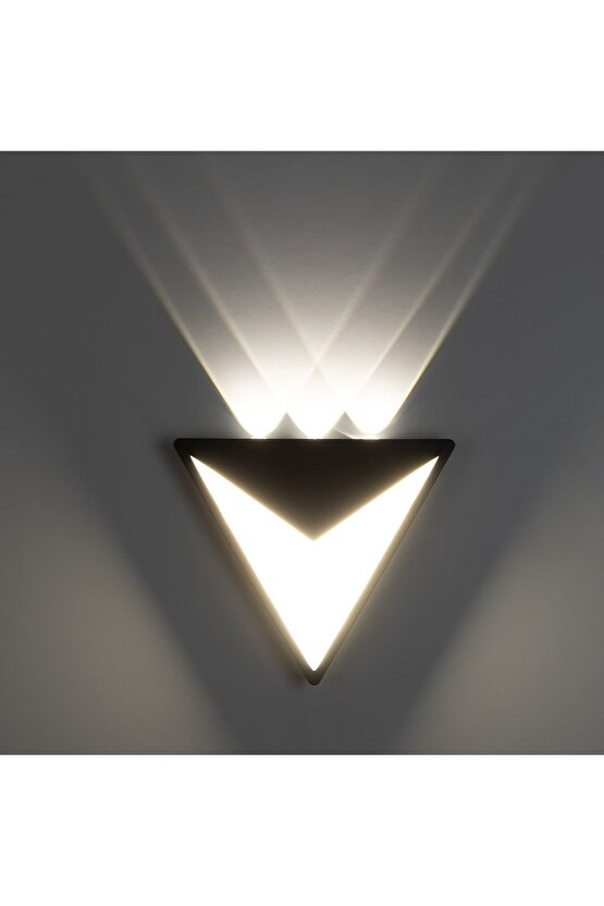 Elektrikle Çalışır, 15 Watt, 3000 Kelvin İç ve Dış Mekan Led Aplik, Bahçe - Villa Duvar Armatürü