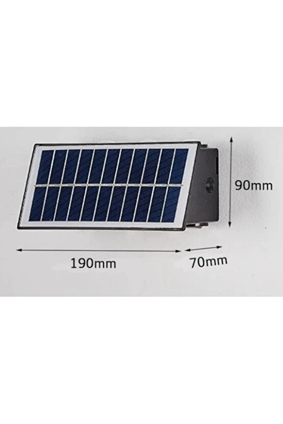20 Watt, Çok Kaliteli, Güneş Enerjisi İle Çalışır Dekoratif Dış Mekan Aplik Solar Bahçe Duvar Aplik