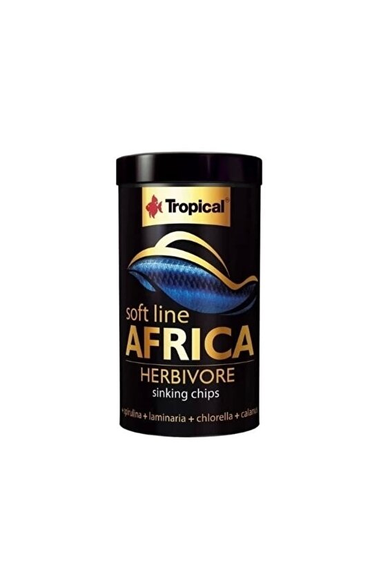 Softline Africa Herbivore Chips Otçul Afrika Balıkları Için Yumuşak Taneli Balık Yemi Mediu