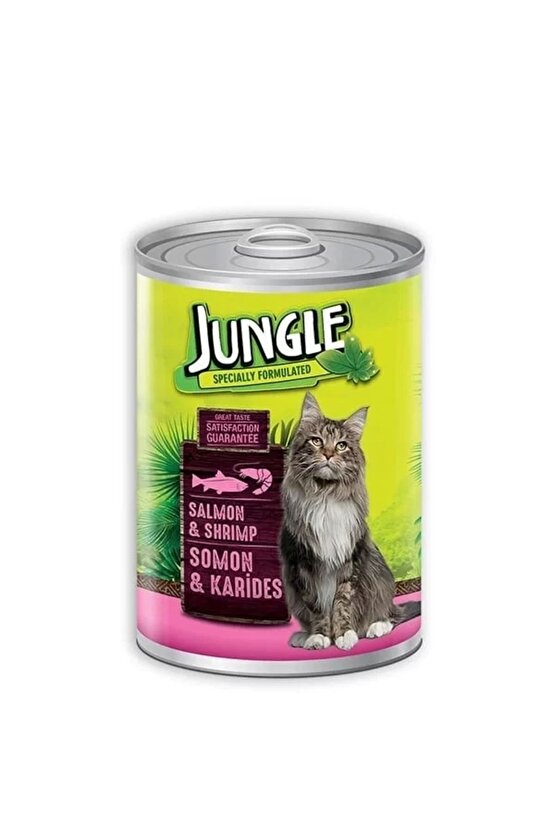 Somonlu Karidesli Konserve Kedi Maması 415 gr