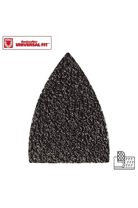 Wa2121 Çok Amaçlı Raspalama Makinası Için 34x34mm 20adet 80kum Cırtlı Universal Parmak Zımpara