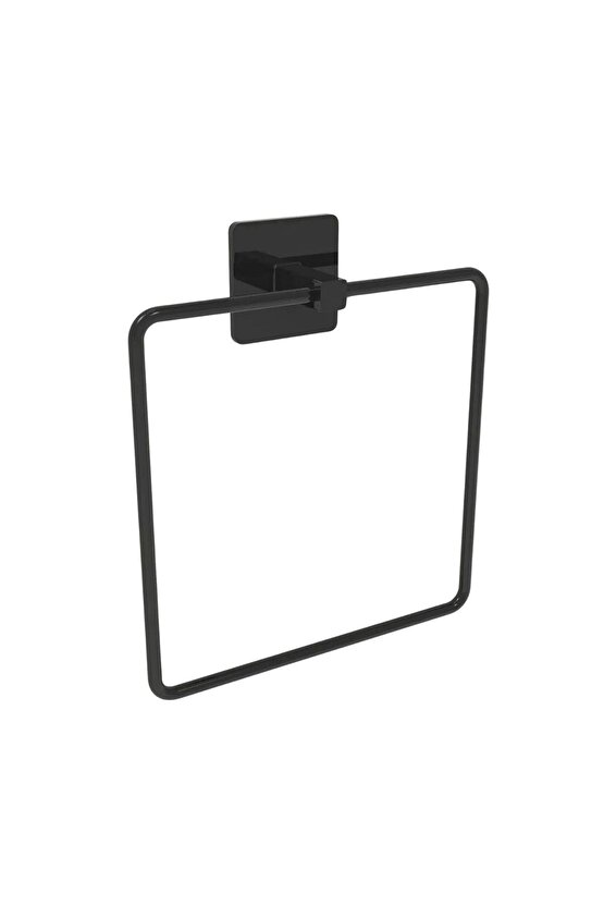 Buffer® Kendiliğinden Yapışkanlı Siyah Paslanmaz Metal Kare Havluluk
