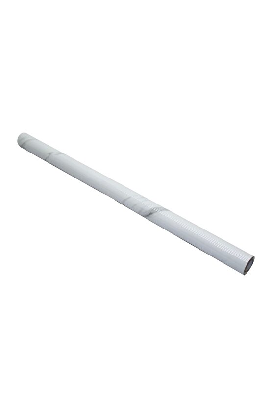 60CM - BEYAZ MERMER TEZGAH ÜSTÜ YAPIŞKANLI ALÜMİNYUM FOLYO STİCKER (4767)