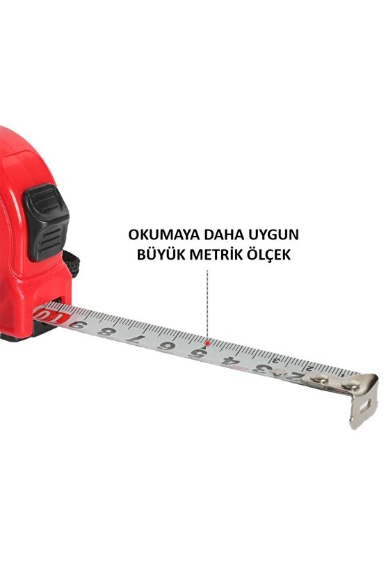 Workpro Wp261003 5mx19mm Beyaz Çelik Şerit Metre