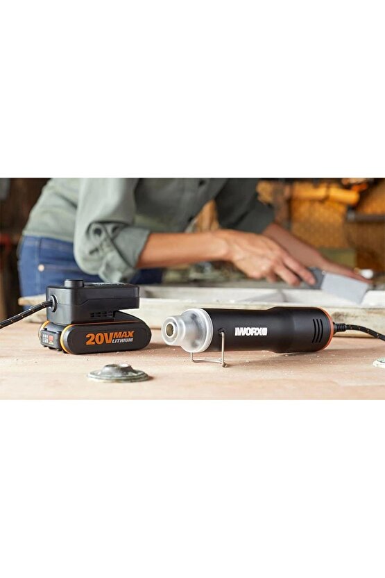 Wx743.9 Makerx 20volt Profesyonel Sıcak Hava Tabancası (AKÜ DAHİL DEĞİLDİR)