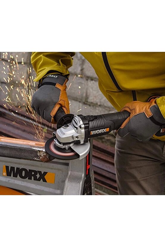 Wx812 20volt 4.0ah. 125mm Kömürsüz Profesyonel Şarjlı Avuç Taşlama