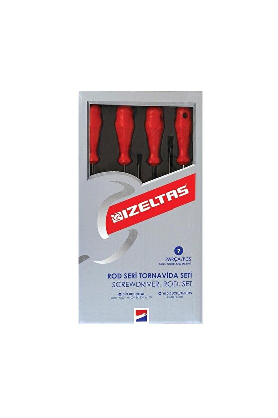 İzeltaş 4300 Opak Seri Tornavida Seti (7 PARÇA)