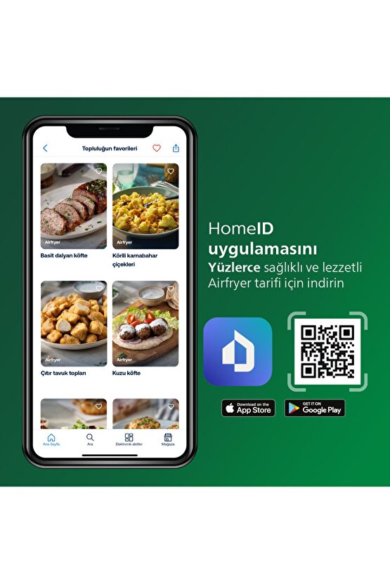 7000 Serisi Airfryer Combi XXL Connected, Rapid CombiAir, Otomatik Pişirme Programları, HD988090