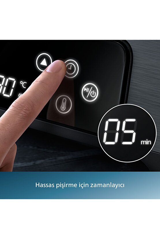 7000 Serisi Izgara ve Tost Makinesi, Hassas Dijital Kontrol, Izgara için Tam Açılır, HD630770