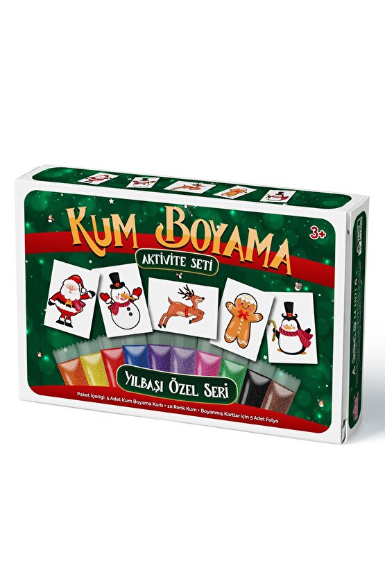 Yılbaşı Özel 2 | Kum Boyama Aktivite Seti 5li Paket
