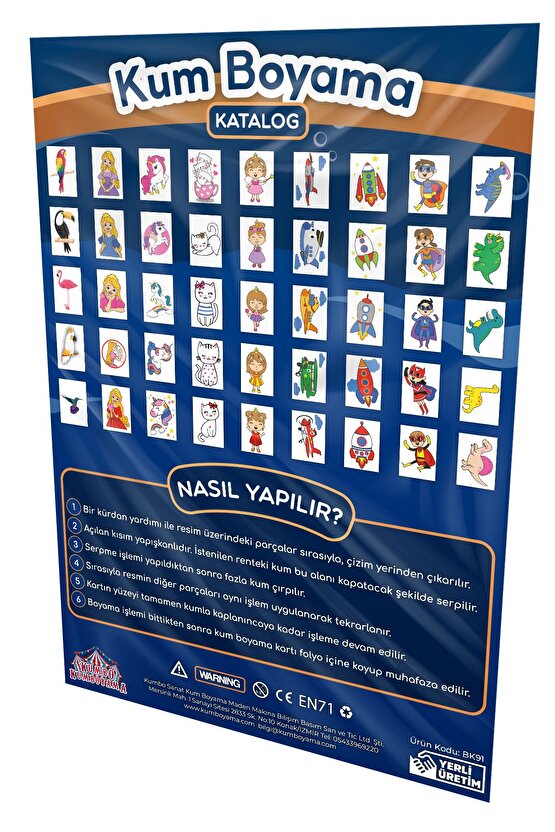 Sevimli Yengeç | Kum Boyama Aktivite Seti