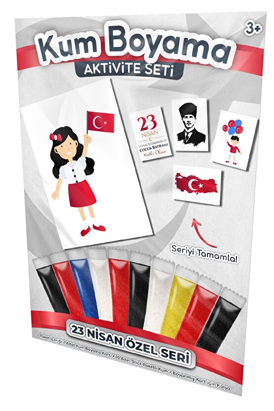 Ali Çocuk Bayramı Kutlamalarında | 23 Nisan Özel Kum Boyama Aktivite Seti