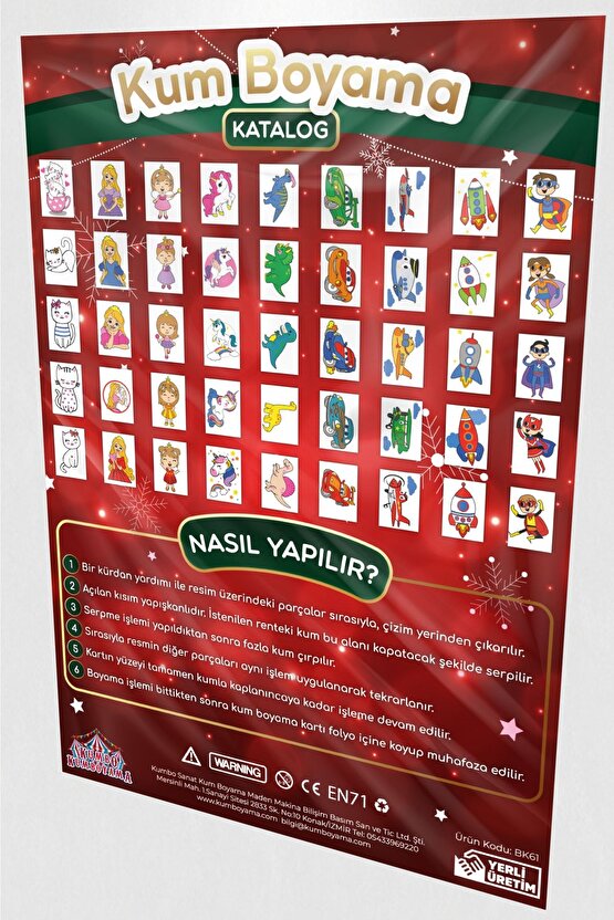 Noel Baba| Yılbaşı Özel Kum Boyama Aktivite Seti Bk63