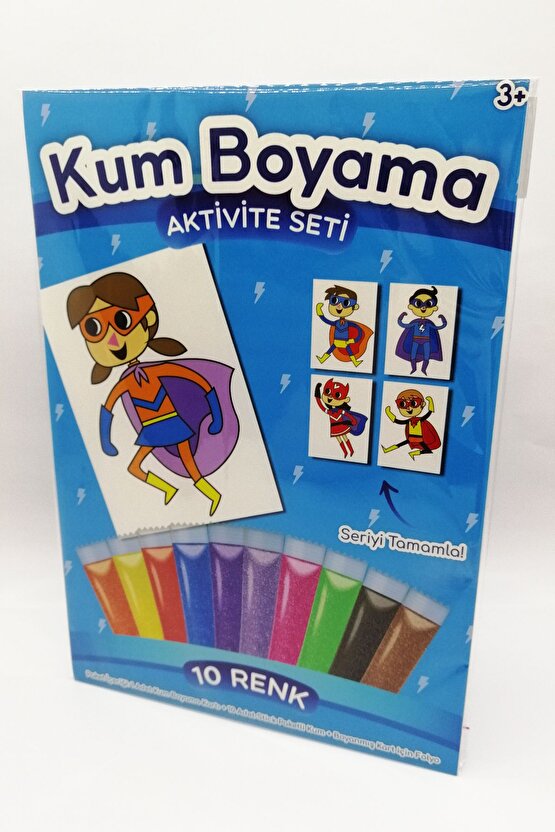 Süper Maske | Süper Kahraman Kum Boyama Aktivite Seti