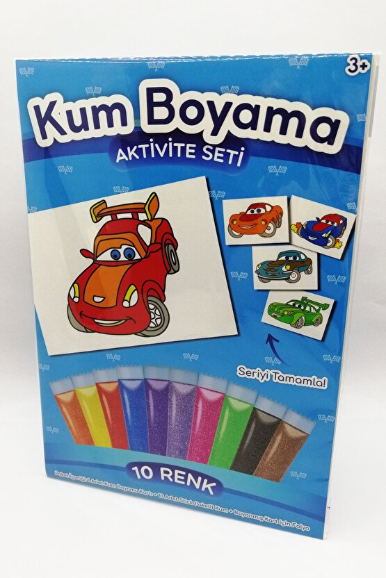 Çaylak Yarışçı | Araba Kum Boyama Aktivite Seti
