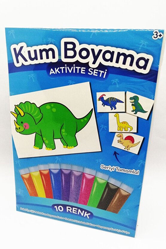 Triceratops | Dinozor Kum Boyama Aktivite Seti